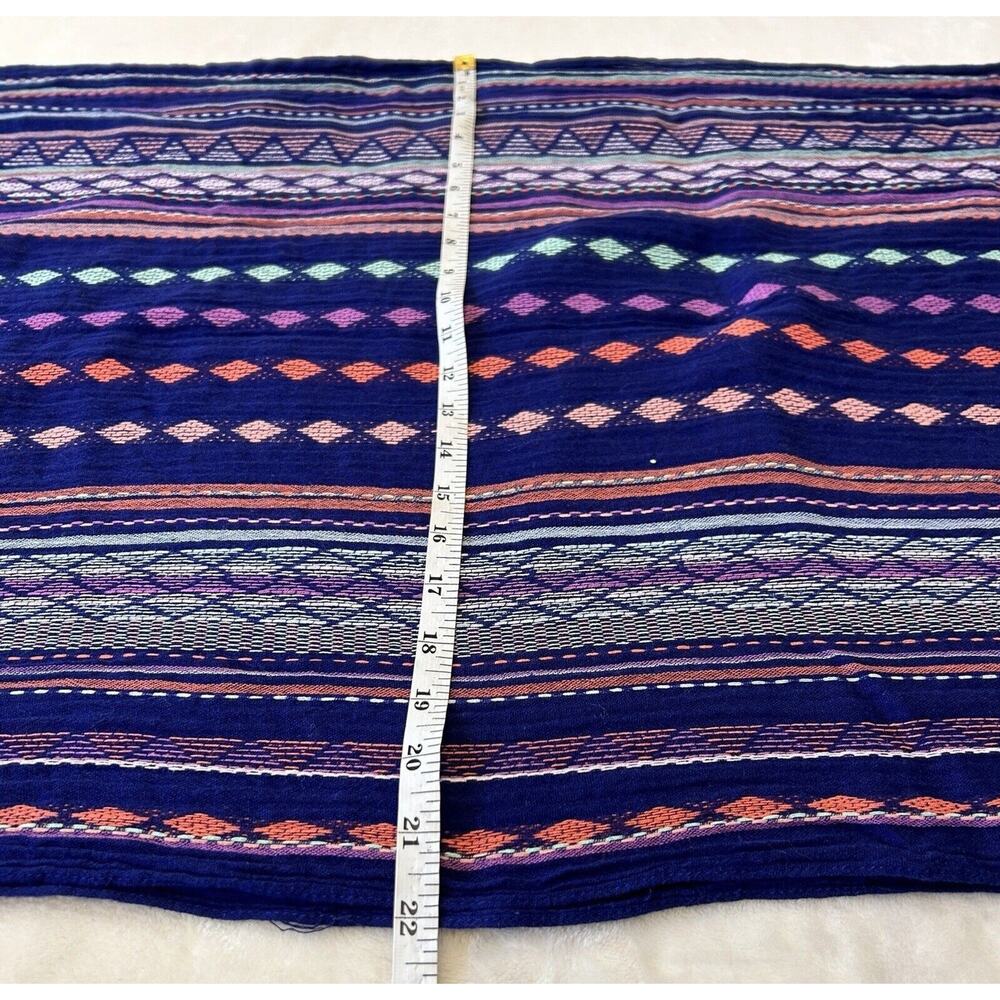 American Eagle Outfitters Tribal Print Scarf 74-22 Shawl Boho Cotton Tribal - Picture 3 of 3